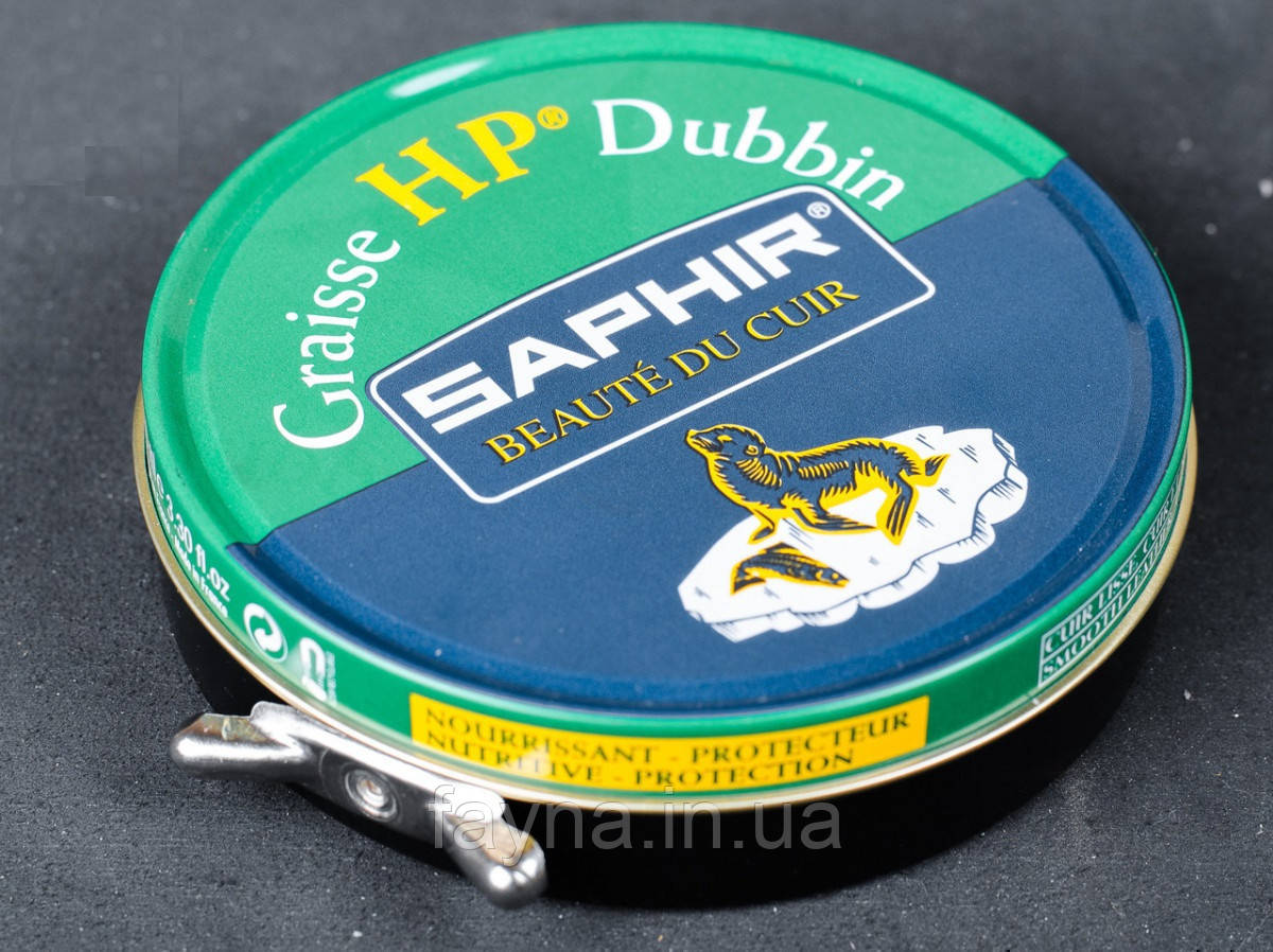 Чорний жир для туристичного взуття Saphir Graisse Hp Dubbin (100 мл)