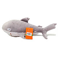 М'яка іграшка плюшева акула «Морська братва» Копиця, хутро штучний, сірий, 40 * 11 * 13 см, (00593-5), фото 2
