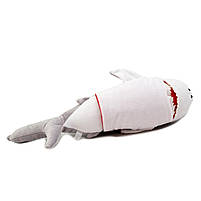 М'яка іграшка плюшева акула «Морська братва» Копиця, хутро штучний, сірий, 40 * 11 * 13 см, (00593-5), фото 3