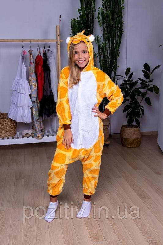 Кигуруми для дітей піжама для дівчаток і хлопчика жираф, фото 1