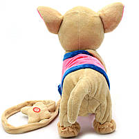Інтерактивна м'яка іграшка «Музична собачка Чихуахуа на повідку» у костюмі М 02081/3/4/5, фото 4