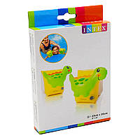 Дитячі нарукавники Intex «Динозаврик» жовтий, від 3 до 6 років, 23 * 20 см (56664), фото 2