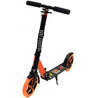 Двоколісний Самокат Best Scooter Помаранчевий зі світними колесами (00065), фото 2