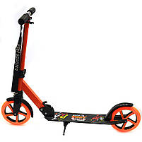 Двоколісний Самокат Best Scooter Помаранчевий зі світними колесами (00065), фото 3