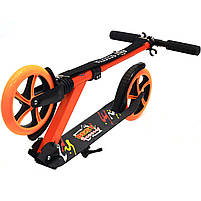 Двоколісний Самокат Best Scooter Помаранчевий зі світними колесами (00065), фото 4