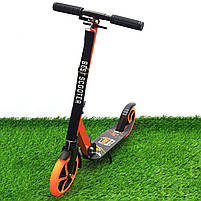 Двоколісний Самокат Best Scooter Помаранчевий зі світними колесами (00065), фото 6