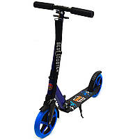 Двоколісний Самокат Best Scooter Синій з світяться колеса (00065), фото 2