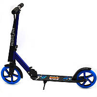 Двоколісний Самокат Best Scooter Синій з світяться колеса (00065), фото 3