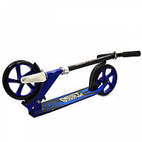 Самокат двоколісний BEST SCOOTER синій, колеса PU - 200 мм (27739), фото 5