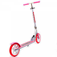 Самокат двоколісний Scooter рожевий, колеса PU - 200 мм (460), фото 4