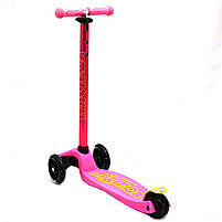 Самокат дитячий триколісний Micmax Рожевий (SC17081), фото 3