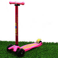 Самокат дитячий триколісний Micmax Рожевий (SC17081), фото 5