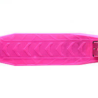 Самокат дитячий триколісний Рожевий ПУ колеса, що світяться, музика, подсвет регульована висота ручки (881-2L), фото 4