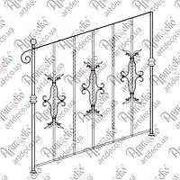 Сходова огорожа перила. КОМПЛЕКТ ЕЛЕМЕНТІВ 1000х1000