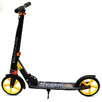 Детский самокат Best Scooter Черный с желтым (00681), фото 2