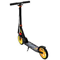 Детский самокат Best Scooter Черный с желтым (00681), фото 3