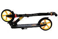 Детский самокат Best Scooter Черный с желтым (00681), фото 4