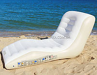 Матрац-шезлонг одномісний надувний Intex (Lounge) арт. 56861. Дуже добре підходить для відпочинку на морі, в басейні, фото 6