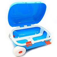 Дитячий валізу для ігор Технок, блакитний, 25х16х35 см (6108), фото 6
