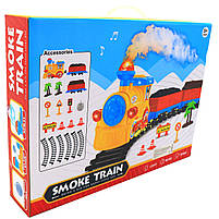 Залізниця Smoke Train дитяча 73х73 см з димком, світло, звук (QS527A), фото 3