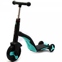 Самокат-трансформер дитячий Best Scooter 3в1 Блакитний (JT 20255), фото 5