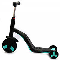 Самокат-трансформер дитячий Best Scooter 3в1 Блакитний (JT 20255), фото 6