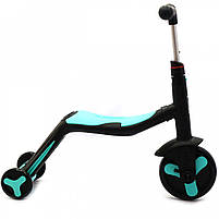 Самокат-трансформер дитячий Best Scooter 3в1 Блакитний (JT 20255), фото 9