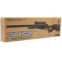 Снайперська гвинтівка «Airsoft Gun», чорна, 115 см, дальність стрільби 50 м, швидкість 80 м/с (ZM52), фото 4