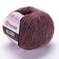 YarnArt ALLEGRO (Ярнарт Алегро) №710 коричневий (Пряжа напіввовна, нитки для в'язання)