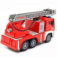 Машинка іграшкова Автопром «Пожежна машина» зі стрілою (світло, звук), 29х10х14 см (7936AB), фото 4