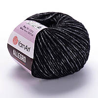 YarnArt ALLEGRO (Ярнарт Алегро) №714 чорний (Пряжа напіввовна, нитки для в'язання)