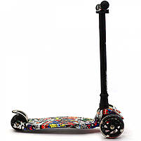 Триколісний самокат дитячий Scooter світяться колеса (779-1386), фото 2