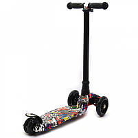 Триколісний самокат дитячий Scooter світяться колеса (779-1386), фото 4