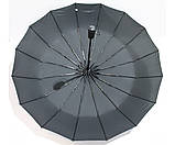 Чоловічий зонт автомат 16 спиць !! складаний! карбон антиветер чоловіча парасолька, фото 2