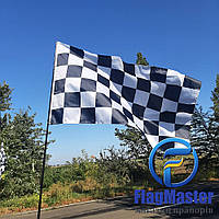 Гоночні прапори, перегонові прапори, клітчатий прапор, старт фініш прапор для гонок