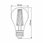 LED лампа VIDEX Filament A60FA 10W E27 2200K бронза, фото 2