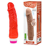 Вібратор червоний Barbara Jeff Vibrator Red, фото 2