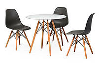 Стіл Етна сірий круглий Ø 80 см, дизайн у скандинавському стилі, фото 6