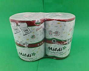 Рушник для туалету Каховинка "Mildi" 215*160/45 (1 шар) PREMIUM зелене (1 шт)