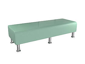 Банкетка BNB Solo 1500x500x380 світло зелений. Флай 2228. Для школи, лікарні, адміністратора, очікування