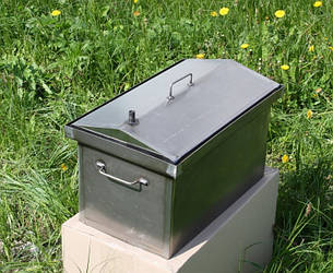 Коптильня гарячого копчення (450х250х250х1мм) з гідрозатвором з холоднокатаної сталі