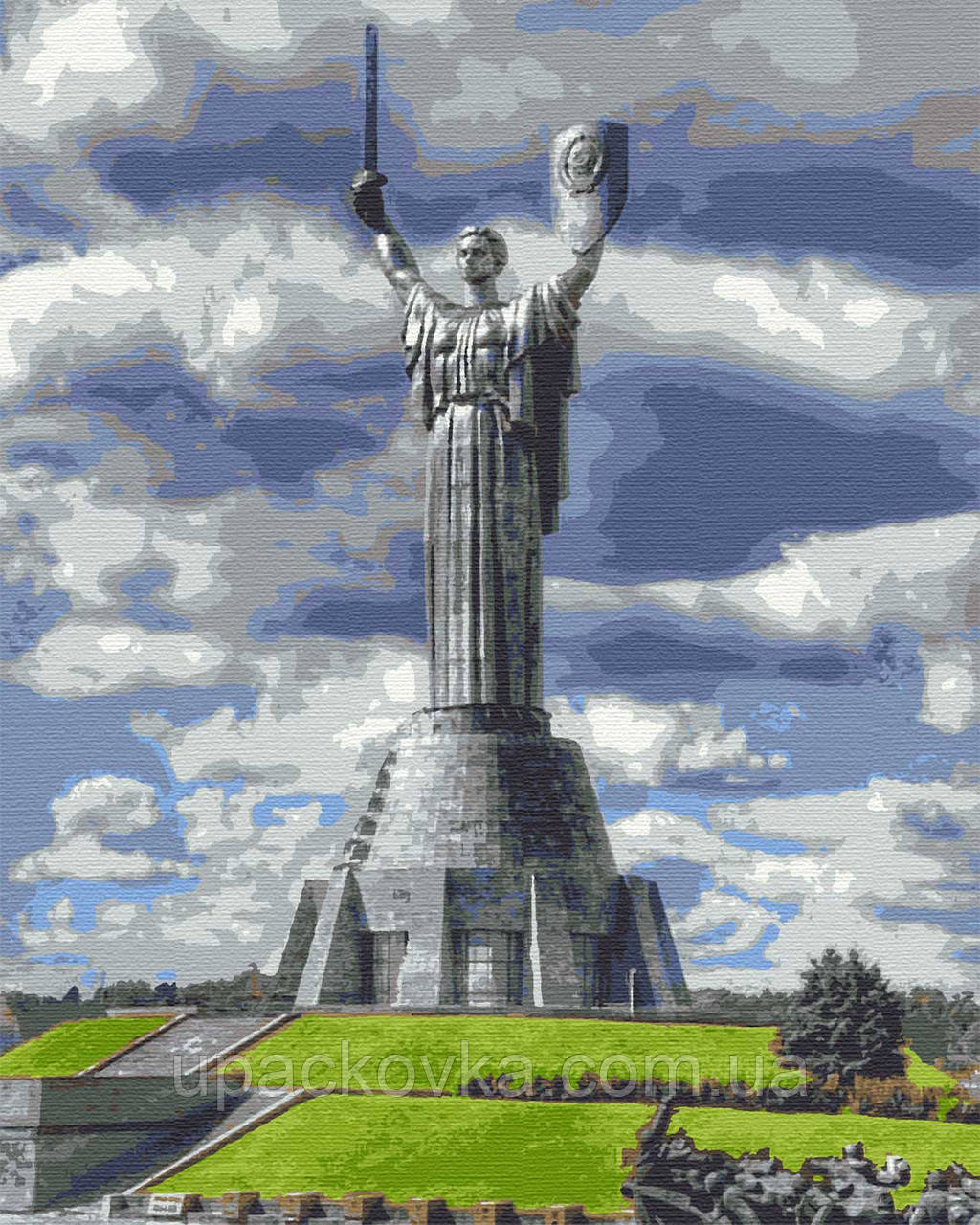 Набір для розпису, картина за номерами, "Батьківщина-мати", 40х50см, ТМ "RIVIERA BLANCA"