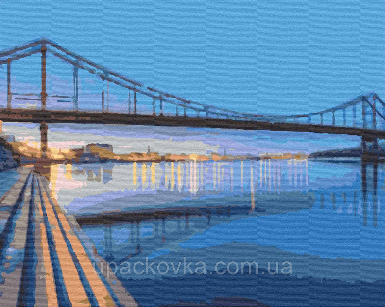 Набір для розпису, картина за номерами, "Над Дніпром", 40х50см, ТМ "RIVIERA BLANCA"