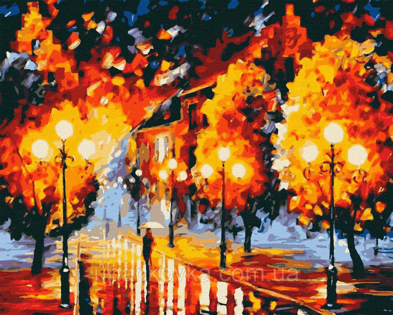Набір для розпису, картина за номерами, "Вечірні вогні", 40х50см, ТМ "RIVIERA BLANCA", фото 1