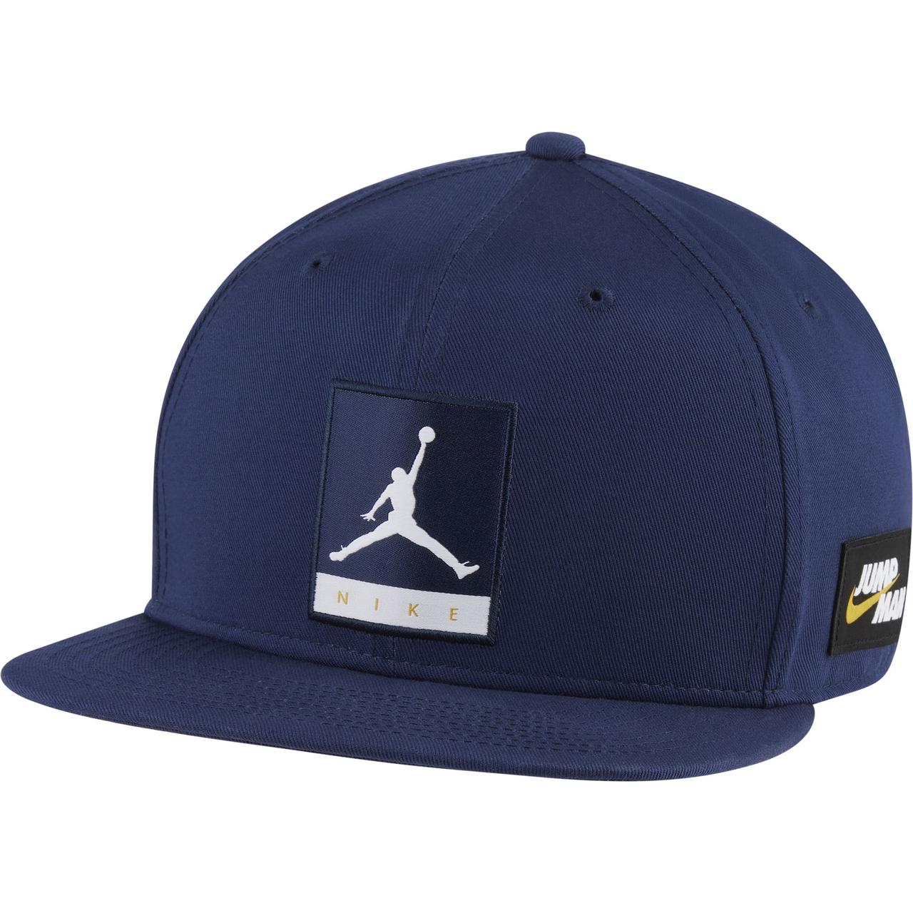 Кепка-бейсболка з прямим козирком Jordan Pro Jumpman Snapback 6-панельний снепбек (DJ6120-410)