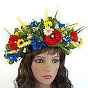 Український віночок об'ємний на голову Цвєтана11236, фото 4