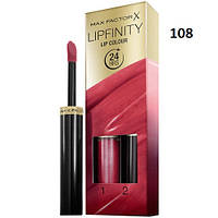 Помада для губ стійка бальзам Max Factor LipFinity, 108 (2.3 мл 1.9 г)