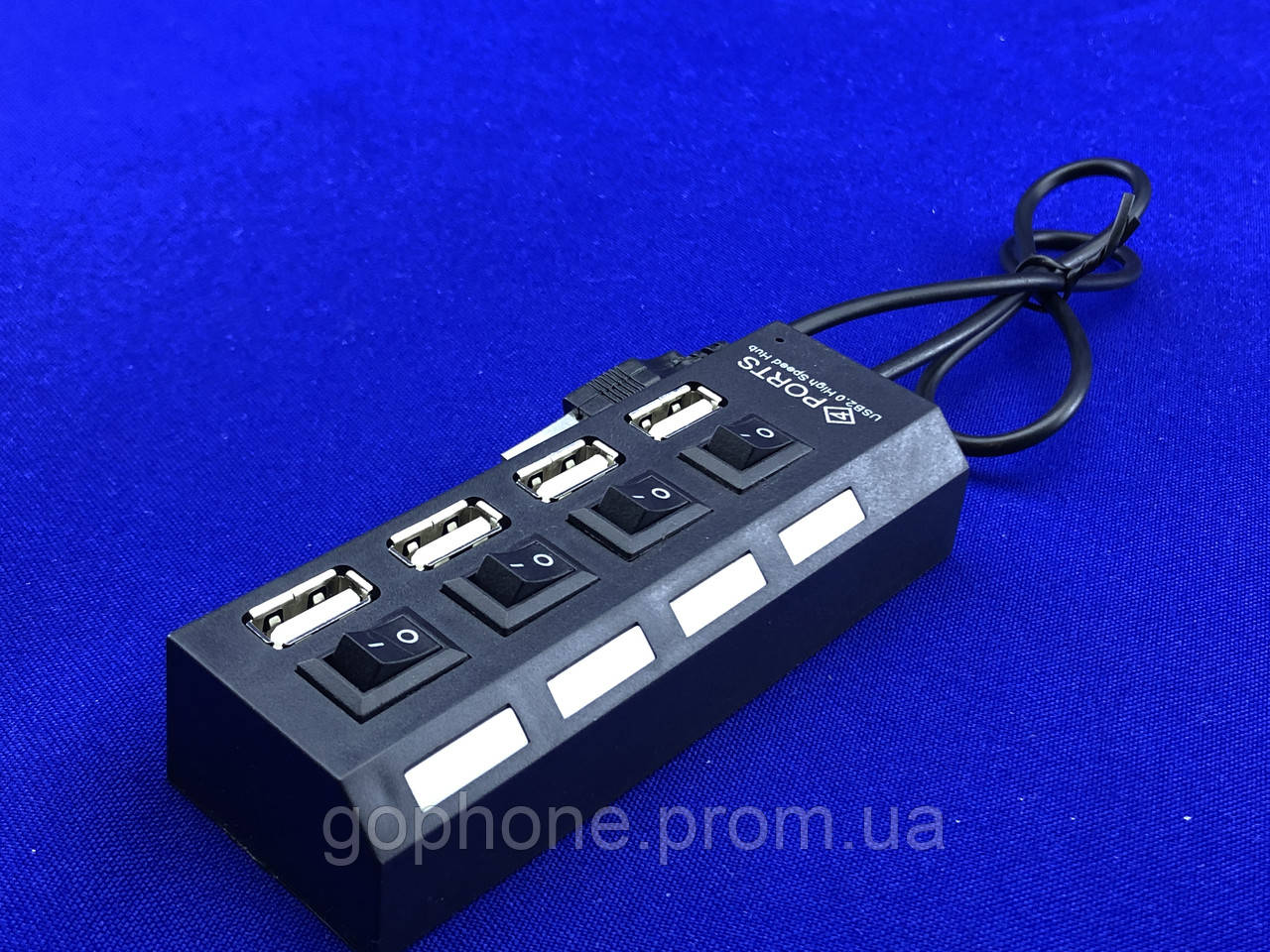 Переходник USB хаб на 4 входа с переключателем Hub4USB - фото 1 - id-p1475905981