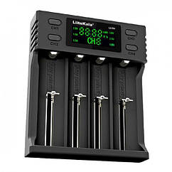 Інтелектуальний зарядний пристрій Liitokala Lii-S4 на 4 акумулятора з цифровим дисплеєм