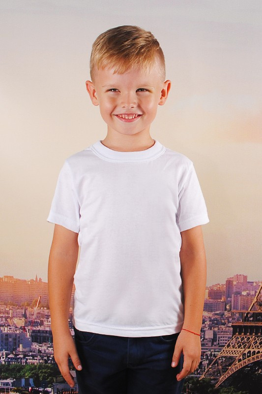 Біла дитяча футболка від 1 до 8 років